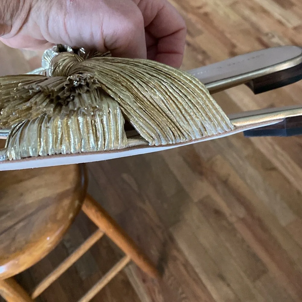 Loeffler Randall Gold Daphne Sandal - Picture 7 of 9